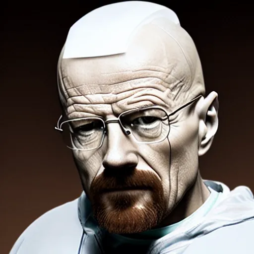 Image similar to walter white as a pile of white flour powder, white powder