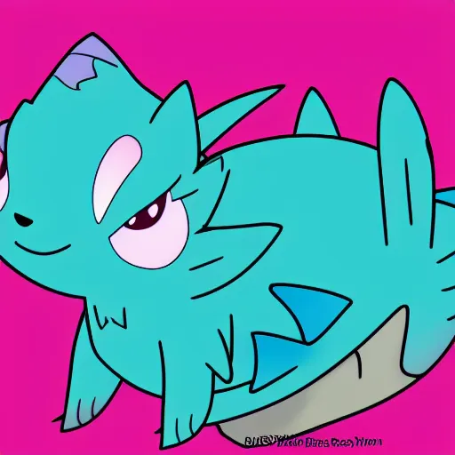 Image similar to Pink Vaporeon Pokemon sleeping