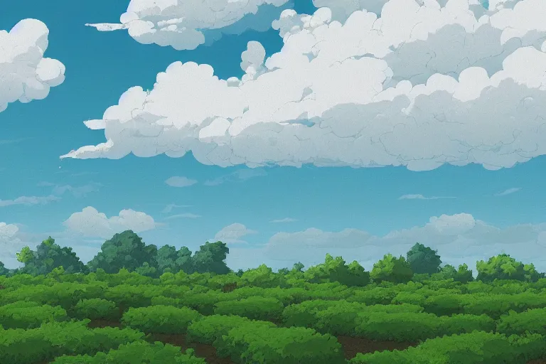 Image similar to landscape, summer, rain, morning, beautiful cloud, quiet, no people, Anime Background, illustration, sharp focus, intricate, super wide angle, trending on artstation, trending on deviantart, pixelart, pixelperfect, pixel art, pixel, color limit, nearest neighbor, hard edges, art of Kirokaze pixel, art of Regular FHC, art of Pixel Jeff Franek, art of Aaron Hain, art of kryssalian