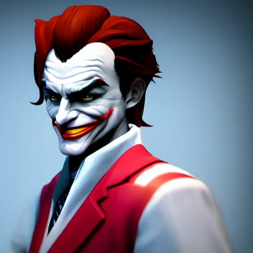 Prompt: Phoenix Wright as the Joker, highly detailed, trending on artstation, Unreal Engine 4K