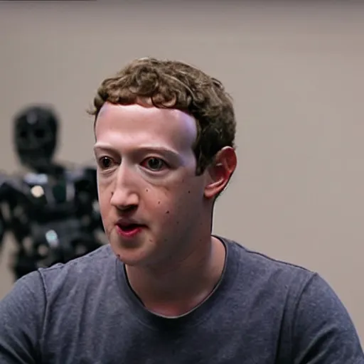 Image similar to Mark Zuckerberg plays Terminator, VFX film