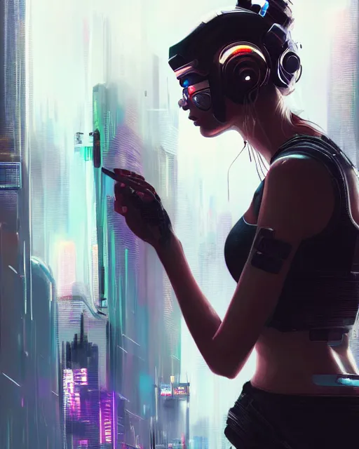 Cyberpunk Girl Art, artist, artwork, artstation, cyberpunk, HD wallpaper