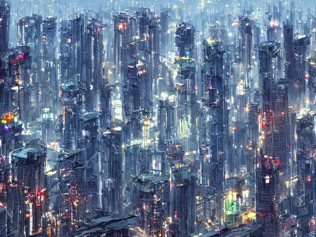 Prompt: futuristic cyberpunk malaysia city skyline,