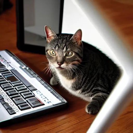 Image similar to cat hacking on a keyboard