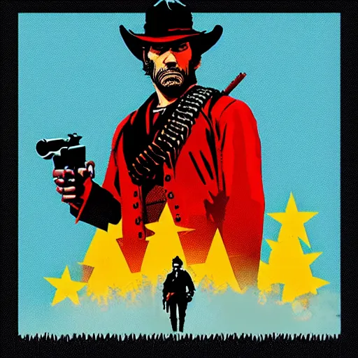 Image similar to 8 bit red dead redemption 2