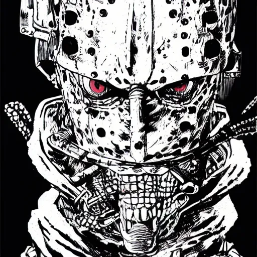 Image similar to full page illustration of dorohedoro kaiman, by Q Hayashida, Ashley wood, 8k, hd, high resolution print