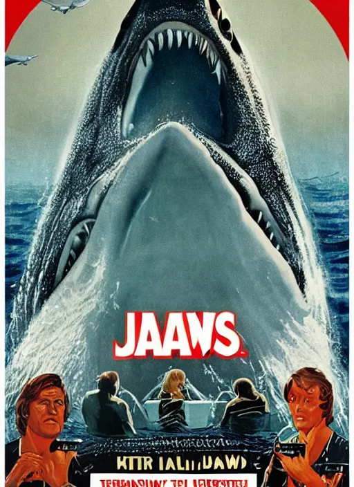 Image similar to Jaws (1974) poster, Marvel Cinematic universe