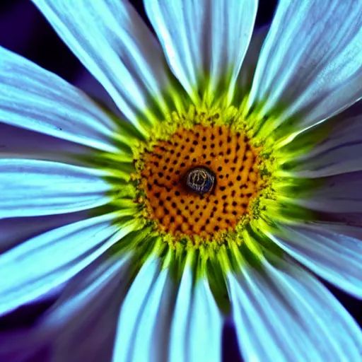 Image similar to 10 different photos of a bug’s eye view of a flower.