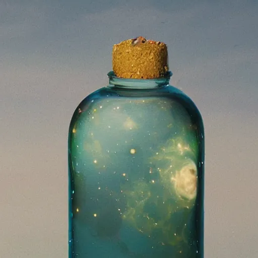 Image similar to the universe contained within a bottle