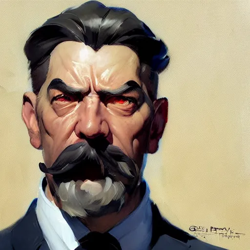 Prompt: Greg Manchess portrait painting of Walther White as Overwatch character, medium shot, asymmetrical, profile picture, Organic Painting, sunny day, Matte Painting, bold shapes, hard edges, street art, trending on artstation, by Huang Guangjian and Gil Elvgren and Sachin Teng