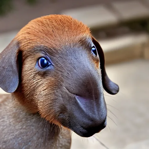 Image similar to capybara dachshund mixed breed