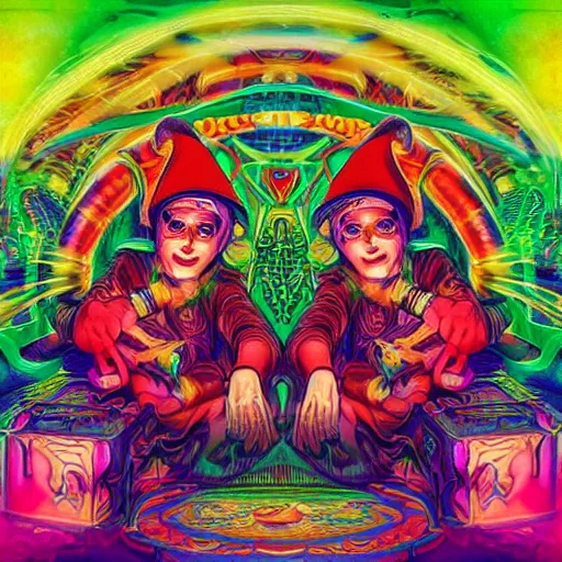 Image similar to dmt machine elves