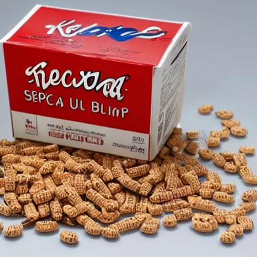 Image similar to a box of special k cereal but it ’ s full of pills