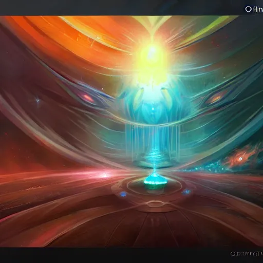 Image similar to concept art for the last imperfect physical life - form seconds before the universe is again in rapturous divine perfect unity!! religious!, final victory of order over disorder!! final defeat of entropy! last act of the universe! digital painting, artstation, smooth, sharp focus