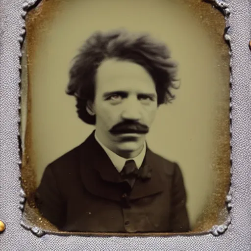 Image similar to tintype photo of a muppet