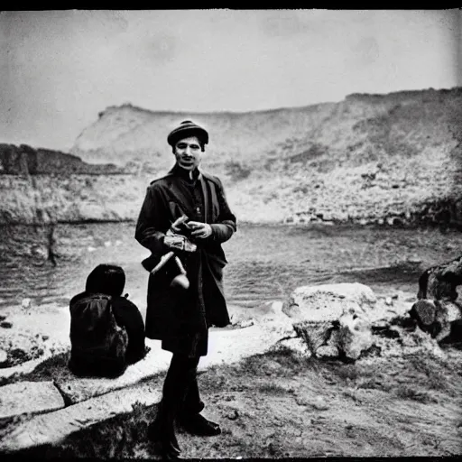 Prompt: a portrait of a character in a scenic environment by Robert Capa