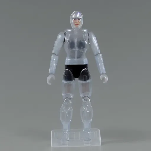 Image similar to bootleg action figure with transparent plastic package