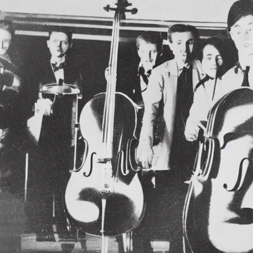 Prompt: concert for cello and atomic bomb