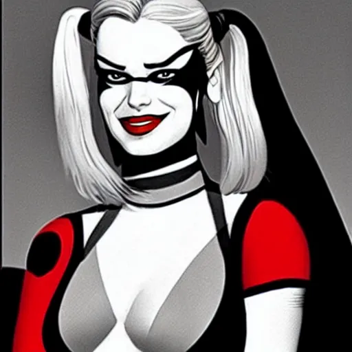 Image similar to harley quinn in 1 9 6 6 batman show