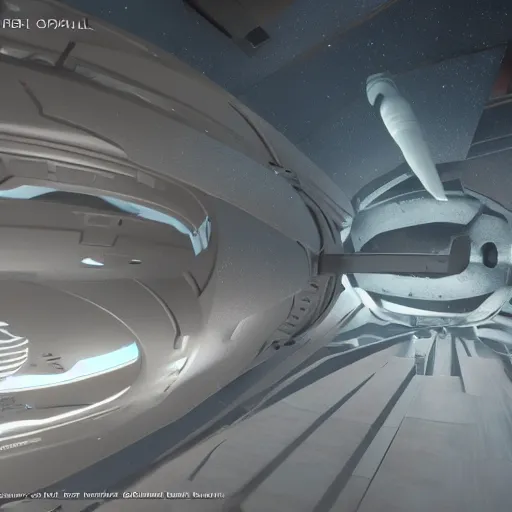 Image similar to sci-fi concept O'Neill cylinder, raytraced nvidia tech demo 0.0000001