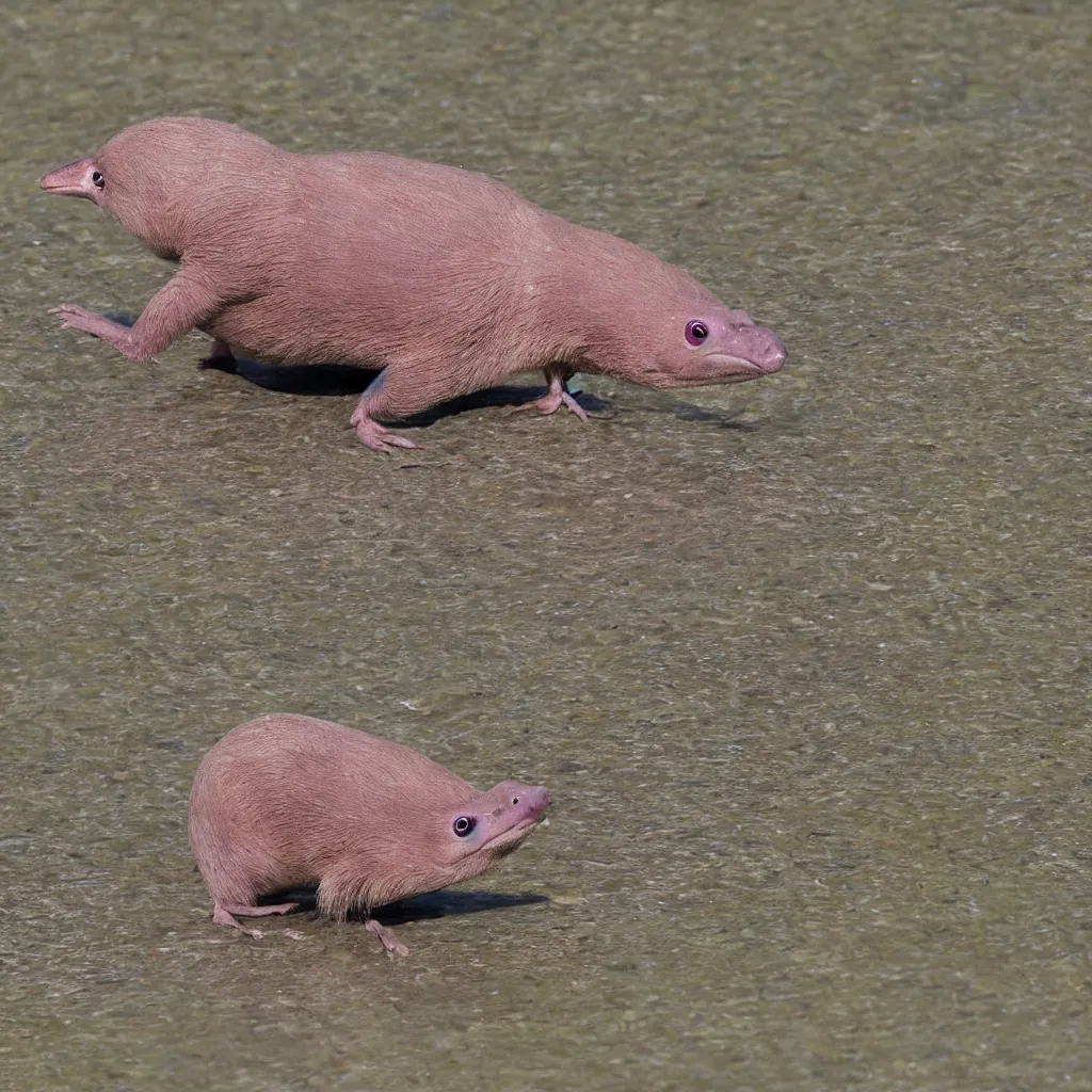 Prompt: photo of a slowpoke bird