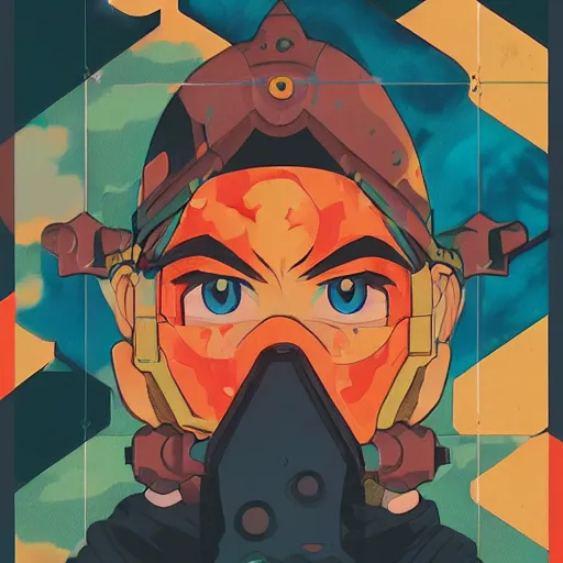 Prompt: Bape x Breath of Fire III x Chrono Trigger profile picture by Sachin Teng, asymmetrical, Organic Painting ,geometric shapes, hard edges, energetic, graffiti, street art:2 by Sachin Teng:4