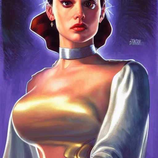 Prompt: padme by Joe Jusko