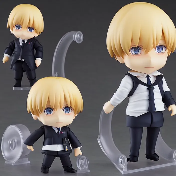 Prompt: Boris Johnson, An anime nendoroid of Boris Johnson, figurine, detailed product photo