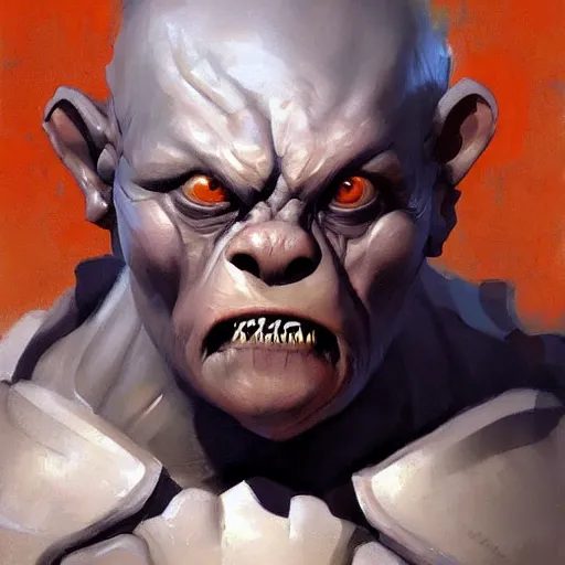 Image similar to greg manchess portrait painting of golum as overwatch character, medium shot, asymmetrical, profile picture, organic painting, sunny day, matte painting, bold shapes, hard edges, street art, trending on artstation, by huang guangjian and gil elvgren and sachin teng