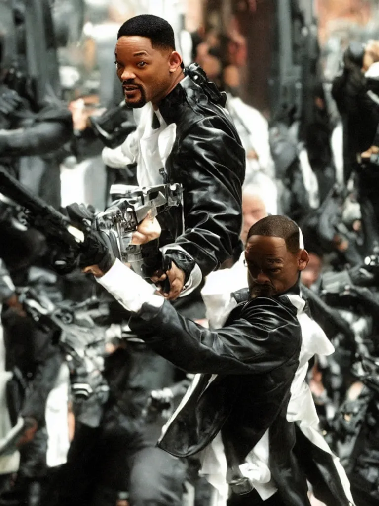 Image similar to Will Smith as Neo