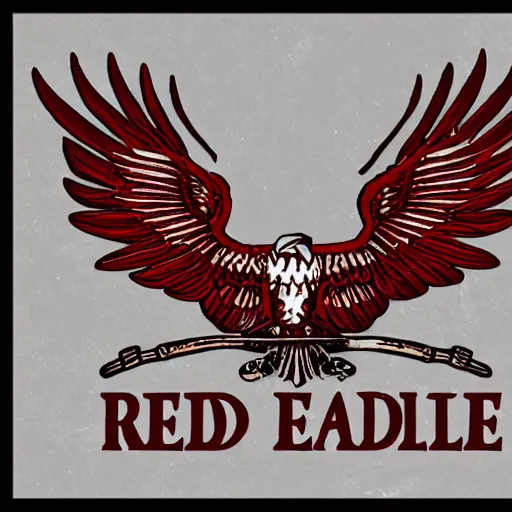 Prompt: red eagle logo