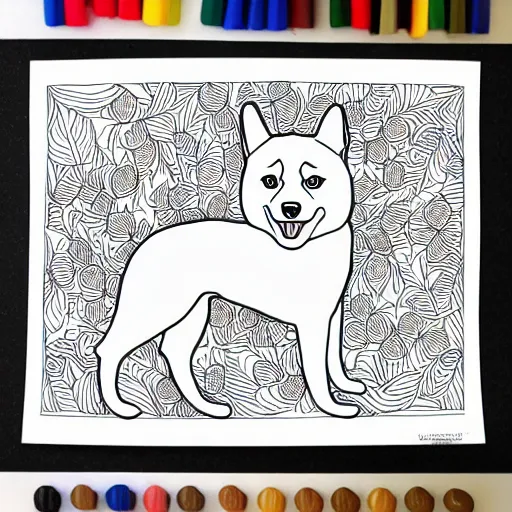 Shiba Inu Adults Coloring Book: cute dog lover gift shiba inu for adults  relaxation art large creativity grown ups coloring relaxation stress  relievin (Paperback)