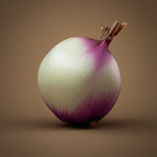 Prompt: onion crying art, 2d,3d render