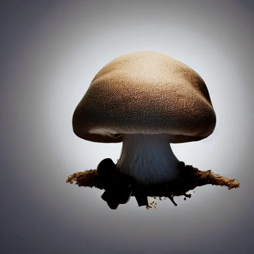 Prompt: a hand cutting a mushroom cloud in half with scissors, digital art, 8k, dynamic lighting, octane