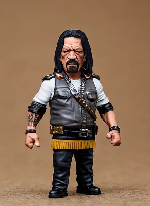 Image similar to danny trejo, an nendoroid of danny trejo figurine, realistic face, detailed product photo