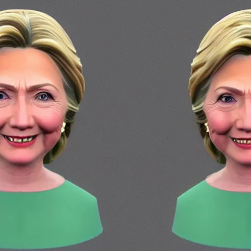 Image similar to how to 3 d model hillary clinton in blender tutorial