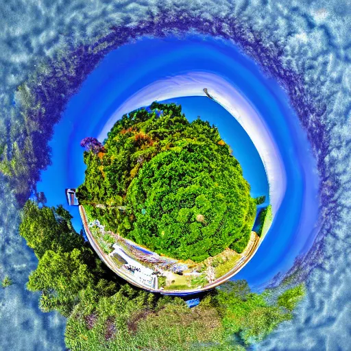 Image similar to tiny planet