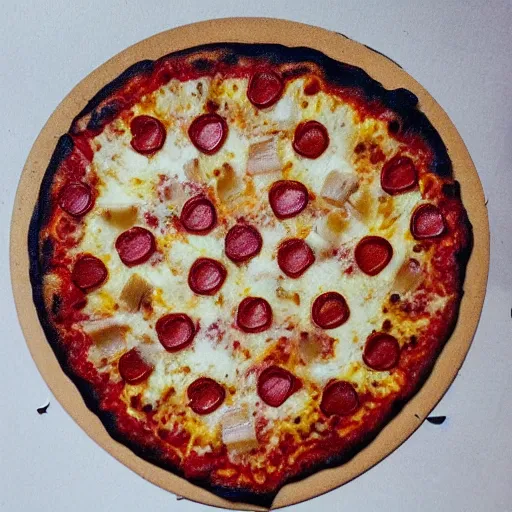 Image similar to pizza heart. hyperdetailed photorealism