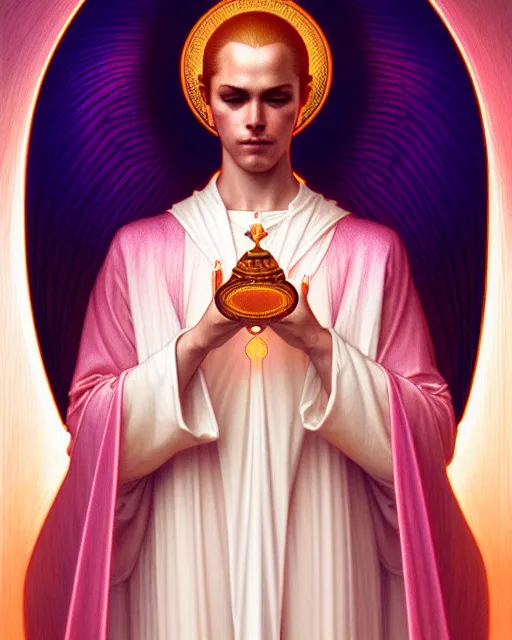 Prompt: symmetry portrait of saint germain, violet flame, intricate, elegant, highly detailed, digital painting, artstation, concept art, smooth, sharp focus, illustration, art by artgerm and greg rutkowski and fra angelico and alphons mucha