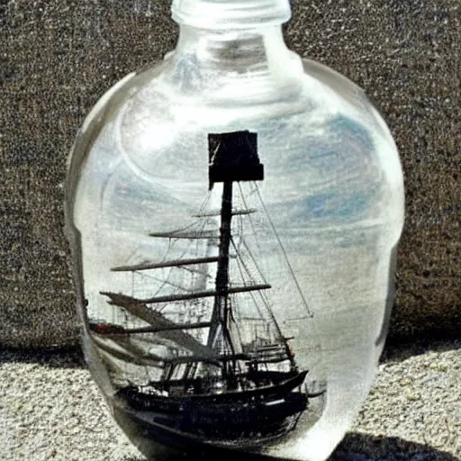 Prompt: a ship in a bottle !dream a ship in a bottle