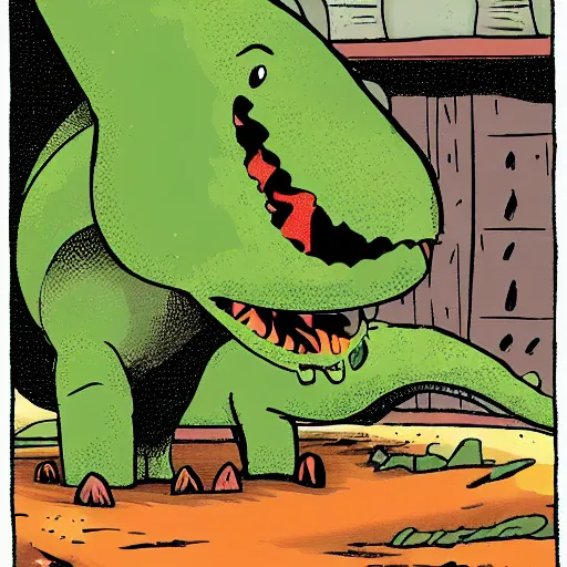 Image similar to dinosaur cartoon