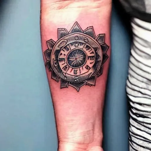 Image similar to an ugly tattoo,