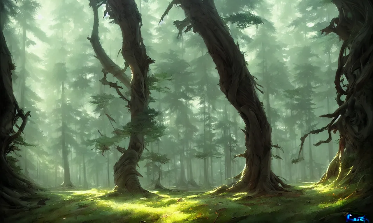 Image similar to forest, by artgerm, greg rutkowski