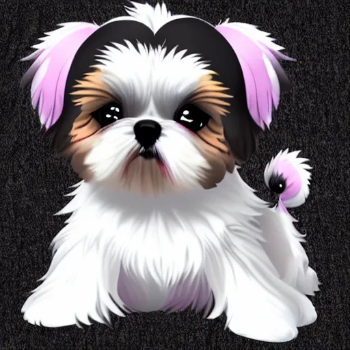 Image similar to Chibi Anime Shih Tzu