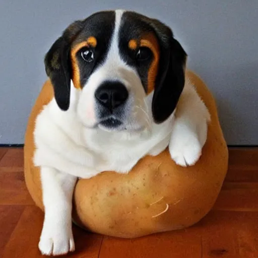 Image similar to potato dog