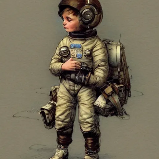 Image similar to (boy in a retro space suit) . muted colors. by Jean-Baptiste Monge !!!!!!!!!!!!!!!!!!!!!!!!!!!!!!!!!!!!!!!!