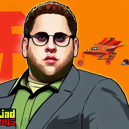 Image similar to jonah hill as a gta san andres character