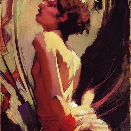 Prompt: joyful anarchist, intricate, elegant, highly detailed, greg manchess, mucha, liepke, ruan jia, jeffrey catherine jones, ridley scott