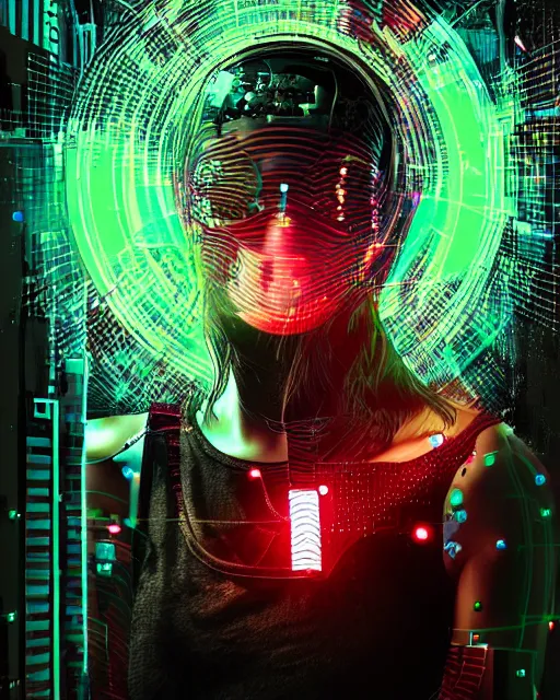 Image similar to a glitch art of cyberpunk cyborg raver trending on artstation deviantart pinterest hyper detailed photorealistic highlights and shadow hd 8 k post - processing high resolution