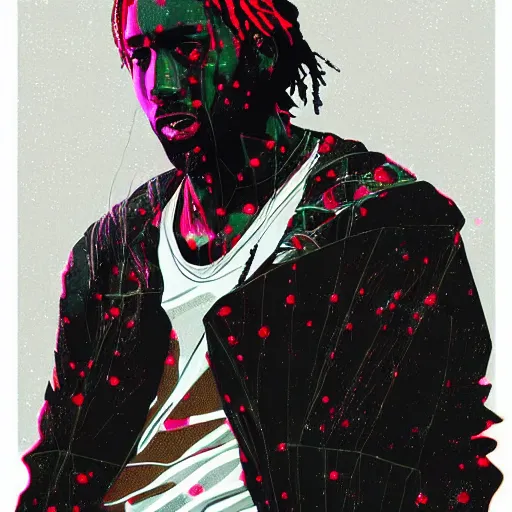 Prompt: a portrait of kawhi leonard in a scenic environment by conrad roset, hyperdetailed, cyberpunk, cool, cybernetically enhanced, trending on artstation